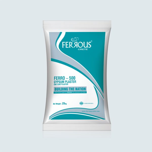 FERRO – 500 GYPSUM PLASTER (ONE COAT PLASTER)